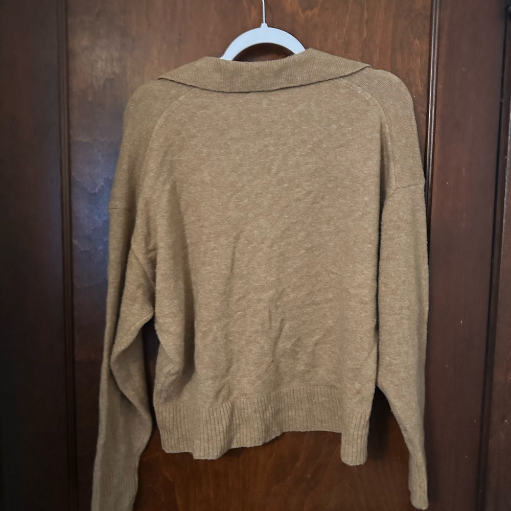 J. Crew Polo Sweater Extra Soft Yarn Size L - Picture 3 of 4